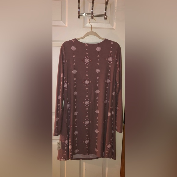 Dress by Mudd brand Size XL NWT Lace-up sueded long sleeved soft and warm - Picture 5 of 8